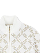 Mantella per bambina Michael Kors Kids bianco con motivo jacquard all - over - Rubino Kids