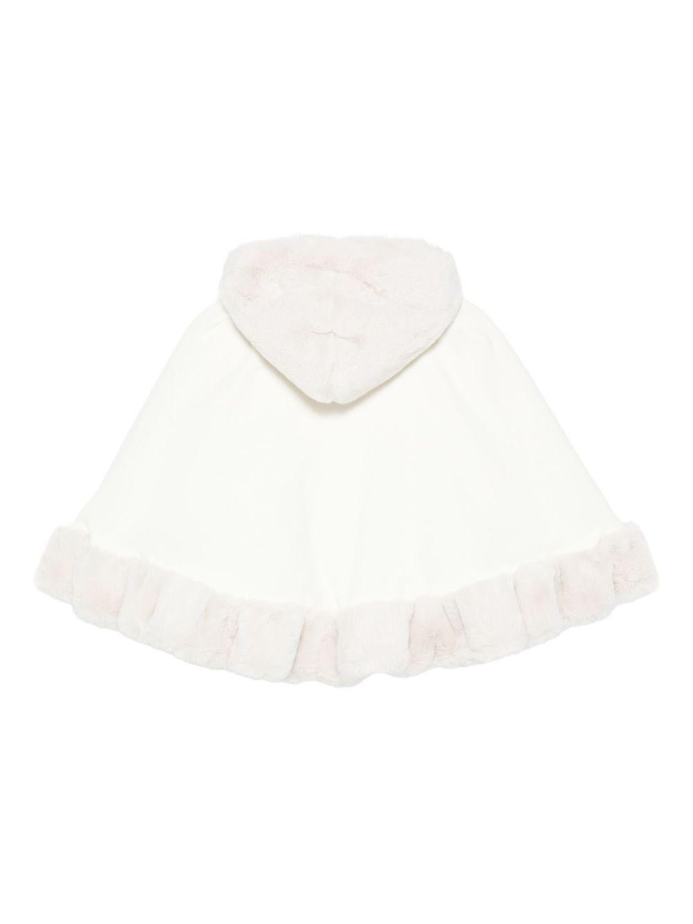 Mantella per neonata La Stupenderia bianca con chiusura a bottoni - Rubino Kids