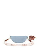 Marsupio per bambina Chloé Kids azzurro con placca con logo - Rubino Kids