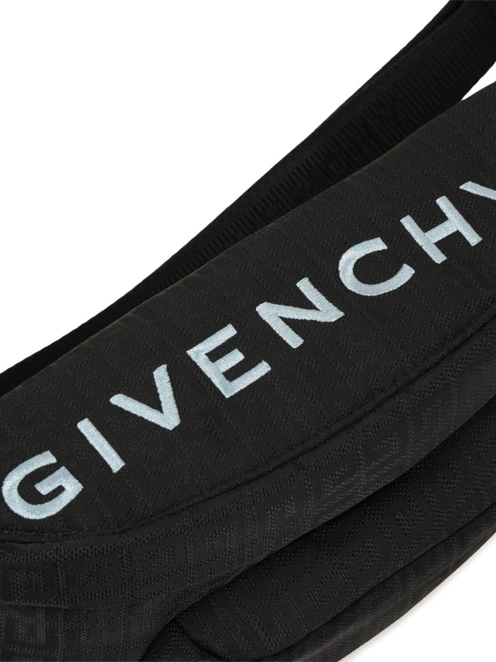 Marsupio per bambino Givenchy Kids nero con tasca con zip sul davanti - Rubino Kids