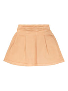 Minigonna per bambina Bonpoint beige plissettata - Rubino Kids