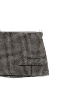 Minigonna per bambina Douuod Kids marrone con orlo asimmetrico - Rubino Kids