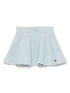 Minigonna per bambina Moncler Enfant azzurro modello svasato - Rubino Kids