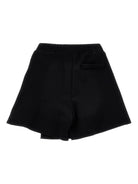 Minigonna per bambina Monnalisa nera con design svasato - Rubino Kids