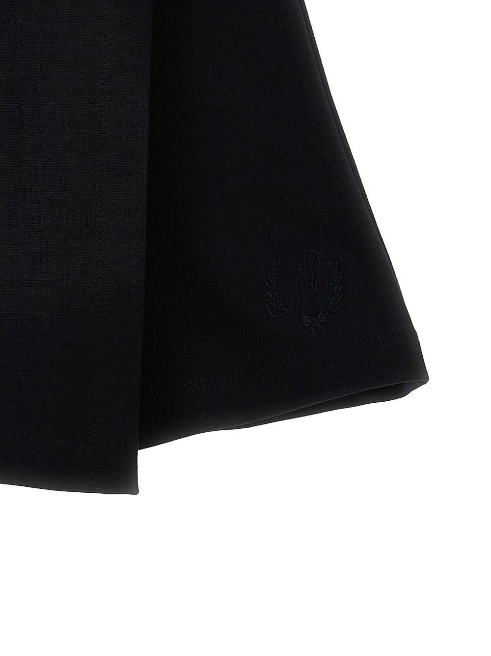 Minigonna per bambina Monnalisa nera con design svasato - Rubino Kids