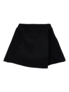 Minigonna per bambina Monnalisa nera con design svasato - Rubino Kids