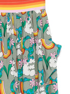 Minigonna per bambina Stella McCartney Kids multicolore con stampa grafica - Rubino Kids