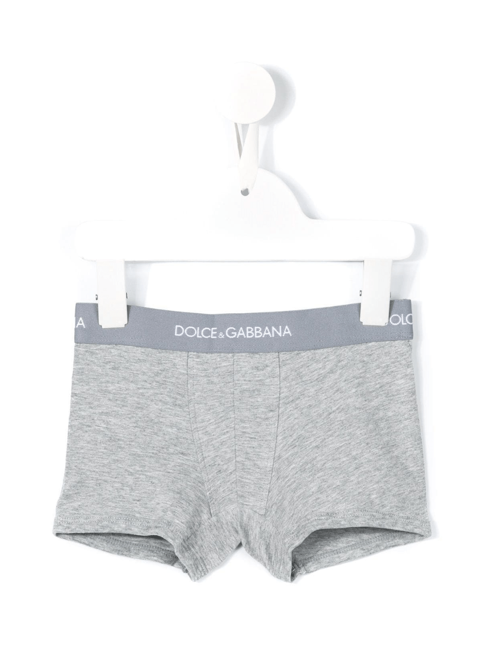 Mutande per bambino Dolce & Gabbana Kids grigio con logo sull'elastico - Rubino Kids
