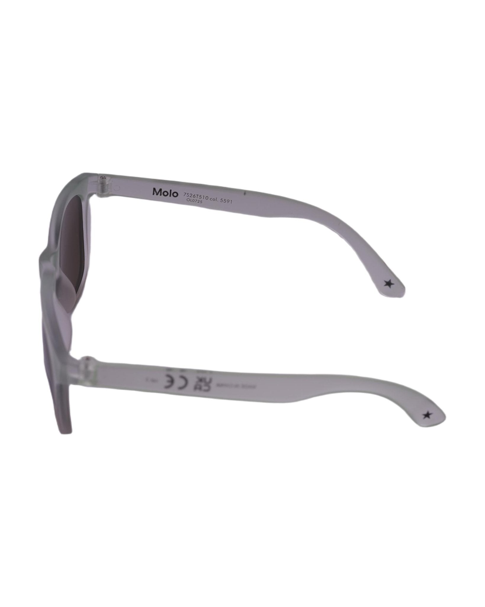 Occhiali da sole per bambino Molo Smile verde con lenti marroni - Rubino Kids