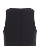 Panciotto per bambina Balmain Kids nero con bottoni dorati sul davanti - Rubino Kids