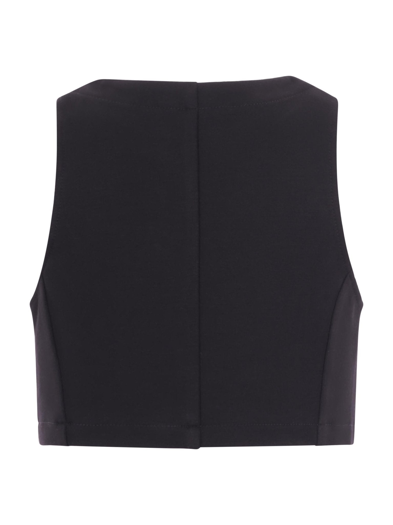 Panciotto per bambina Balmain Kids nero con bottoni dorati sul davanti - Rubino Kids