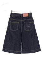 Pantaloncini per bambina ETRO KIDS denim con tasche ricamate - Rubino Kids