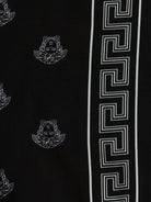 Pantaloncini per bambino Versace Kids Medusa Bandana nero con dettaglio Greca - Rubino Kids