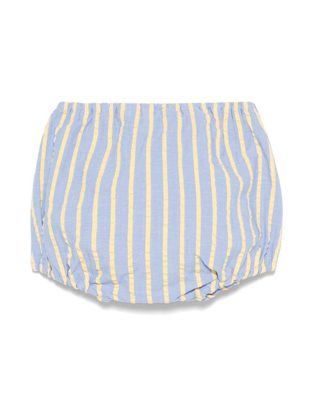 Pantaloncini per neonata Mariella Ferrari azzurro a righe - Rubino Kids