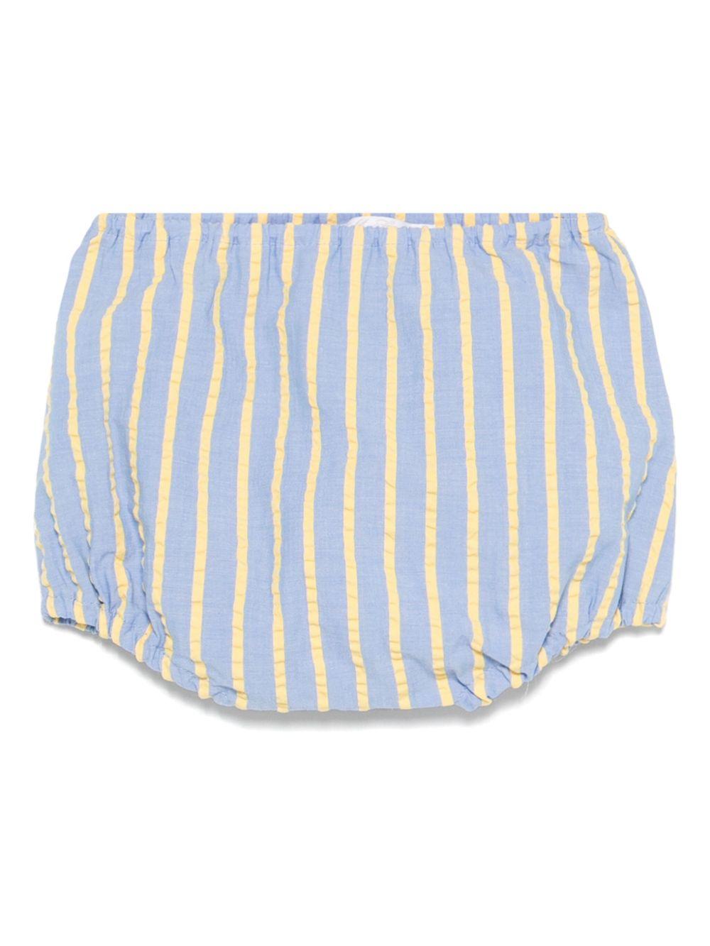 Pantaloncini per neonata Mariella Ferrari azzurro a righe - Rubino Kids