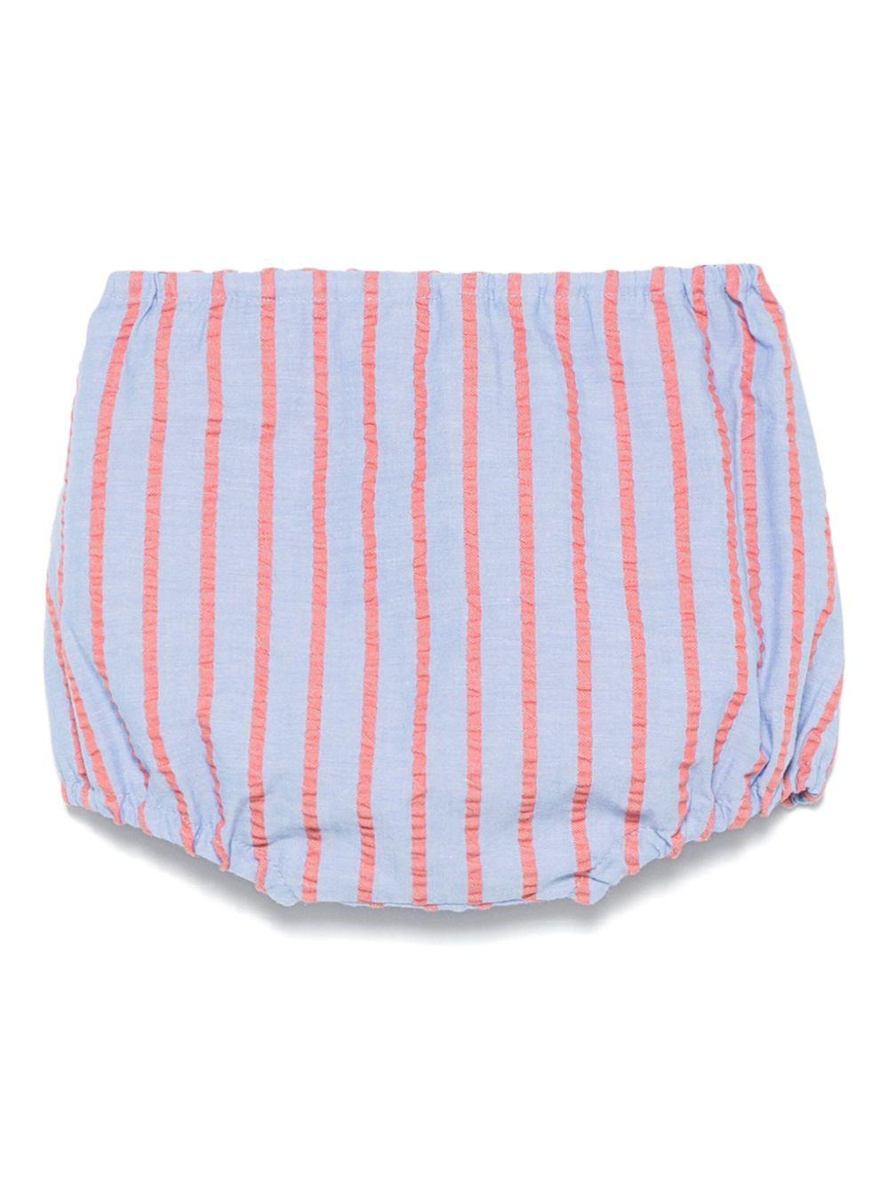 Pantaloncini per neonata Mariella Ferrari azzurro a righe - Rubino Kids