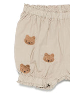 Pantaloncini per neonato Donsje Carson beige con ricamo all - over - Rubino Kids