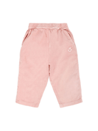 Pantaloni a coste per neonata Molo rosa cipria con vita elasticizzata - Rubino Kids