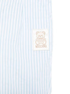 Pantaloni a righe per neonato Moschino Kids azzurro con passanti - Rubino Kids