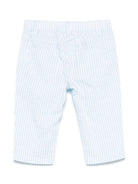 Pantaloni a righe per neonato Moschino Kids azzurro con passanti - Rubino Kids