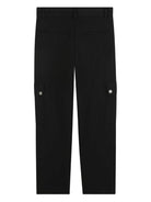 Pantaloni cargo Givenchy Kids nero con applicazione con logo - Rubino Kids