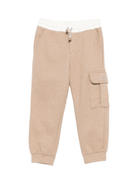 Pantaloni cargo per bambino Eleventy Kids beige con coulisse in vita - Rubino Kids