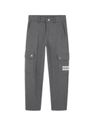 Pantaloni cargo per bambino Givenchy Kids grigi con effetto mélange - Rubino Kids