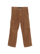 Pantaloni cargo per bambino John Richmond Junior marroni con chiusura con bottoni - Rubino Kids