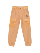 Pantaloni cargo per bambino Moschino Kids beige con tasche in velluto a coste - Rubino Kids