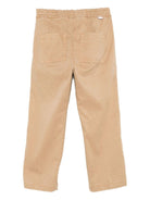 Pantaloni cargo per bambino Paolo Pecora Kids beige con elastico in vita - Rubino Kids