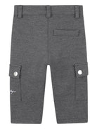 Pantaloni cargo per neonato Givenchy Kids grigi con logo ricamato - Rubino Kids