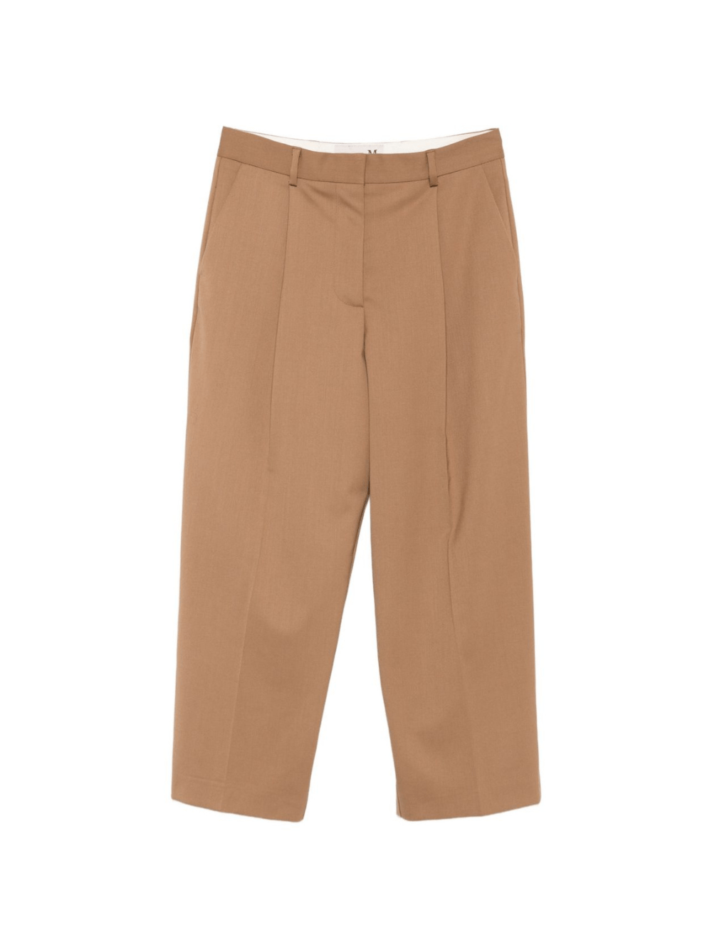 Pantaloni crop per donna THE M marrone a vita media - Rubino Kids