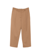 Pantaloni crop per donna THE M marrone a vita media - Rubino Kids