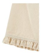 Pantaloni crop per neonata Monnalisa beige con vita elasticizzata - Rubino Kids