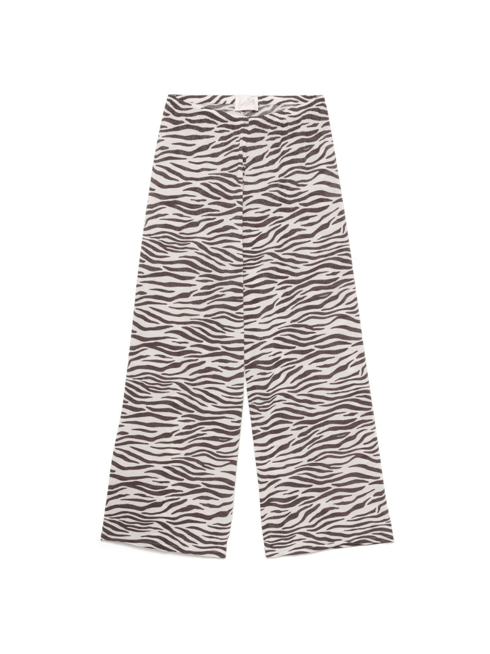 Pantaloni da donna MC2 Saint Barth bianco con stampa zebra - Rubino Kids