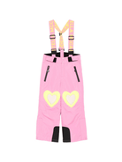 Pantaloni da sci per bambina Stella McCartney Kids rosa con bretelle - Rubino Kids