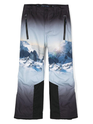 Pantaloni da sci per bambino Molo Jump Pro blu con effetto sfumato