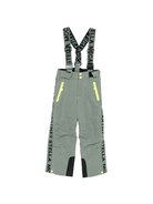 Pantaloni da sci per bambino Stella McCartney Kids verdi con cinturini regolabili - Rubino Kids