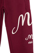 Pantaloni da tuta per bambina MSGM Kids bordeaux con tasche laterali - Rubino Kids