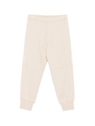 Pantaloni da tuta per bambino Emporio Armani Kids beige con logo - Rubino Kids