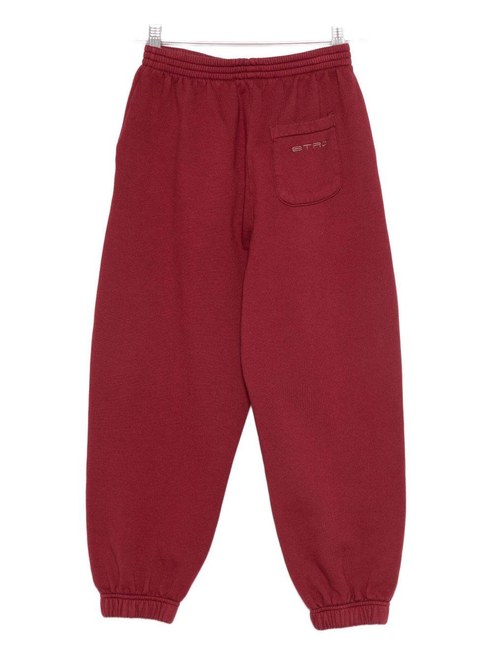 Pantaloni da tuta per bambino ETRO KIDS rossi con polsini elastici - Rubino Kids