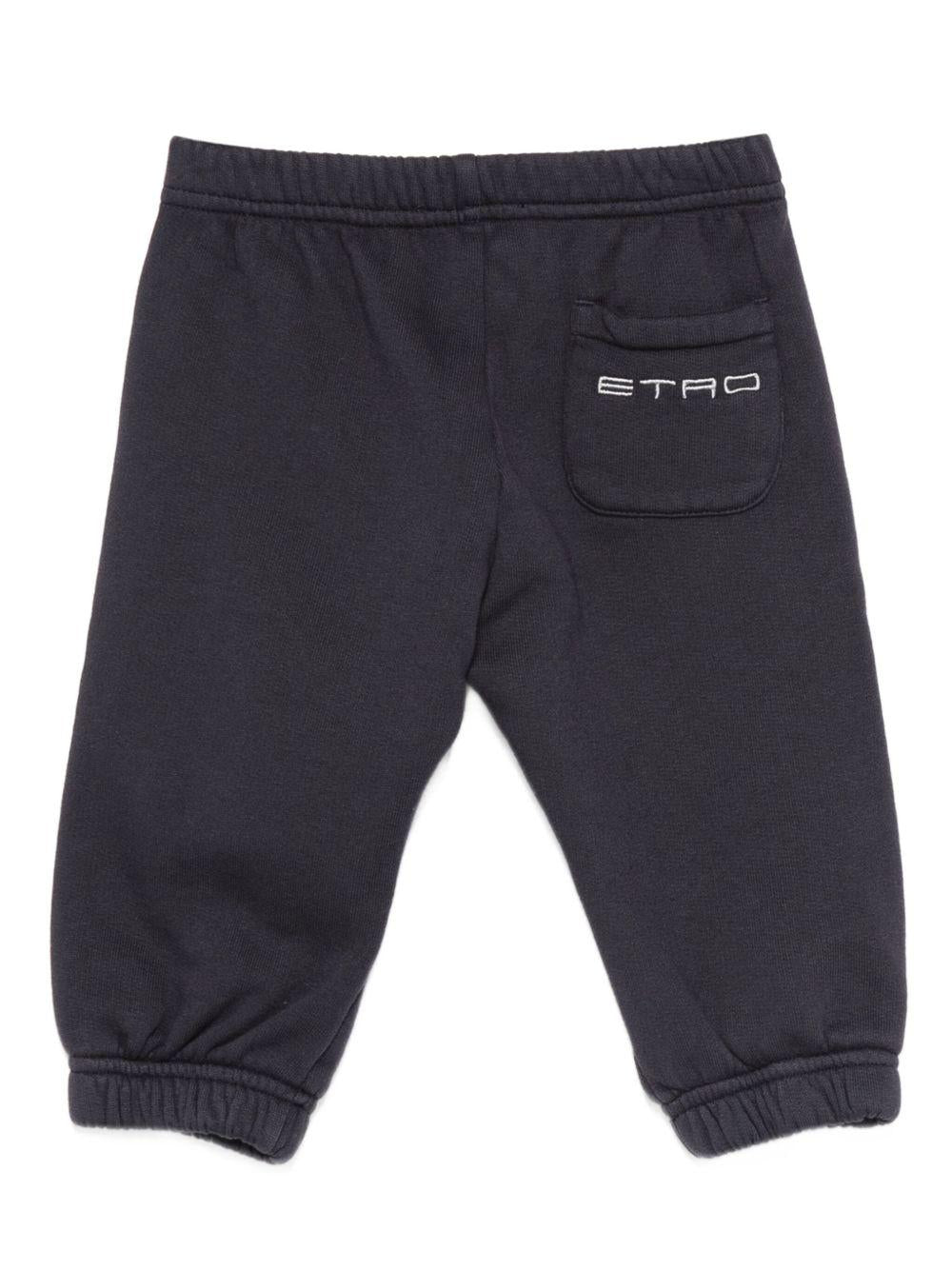 Pantaloni da tuta per neonato ETRO KIDS blu con polsini elastici - Rubino Kids