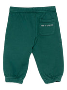 Pantaloni da tuta per neonato ETRO KIDS verdi con polsini elastici - Rubino Kids