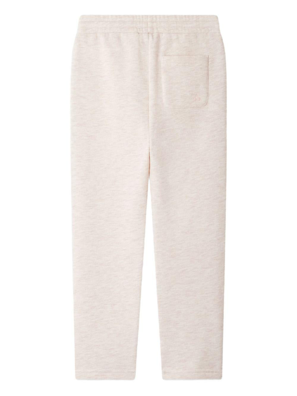 Pantaloni Dala per bambina Bonpoint rosa con coulisse e effetto mélange - Rubino Kids