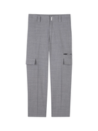 Pantaloni dritti per bambino Givenchy Kids grigio con piega stirata - Rubino Kids