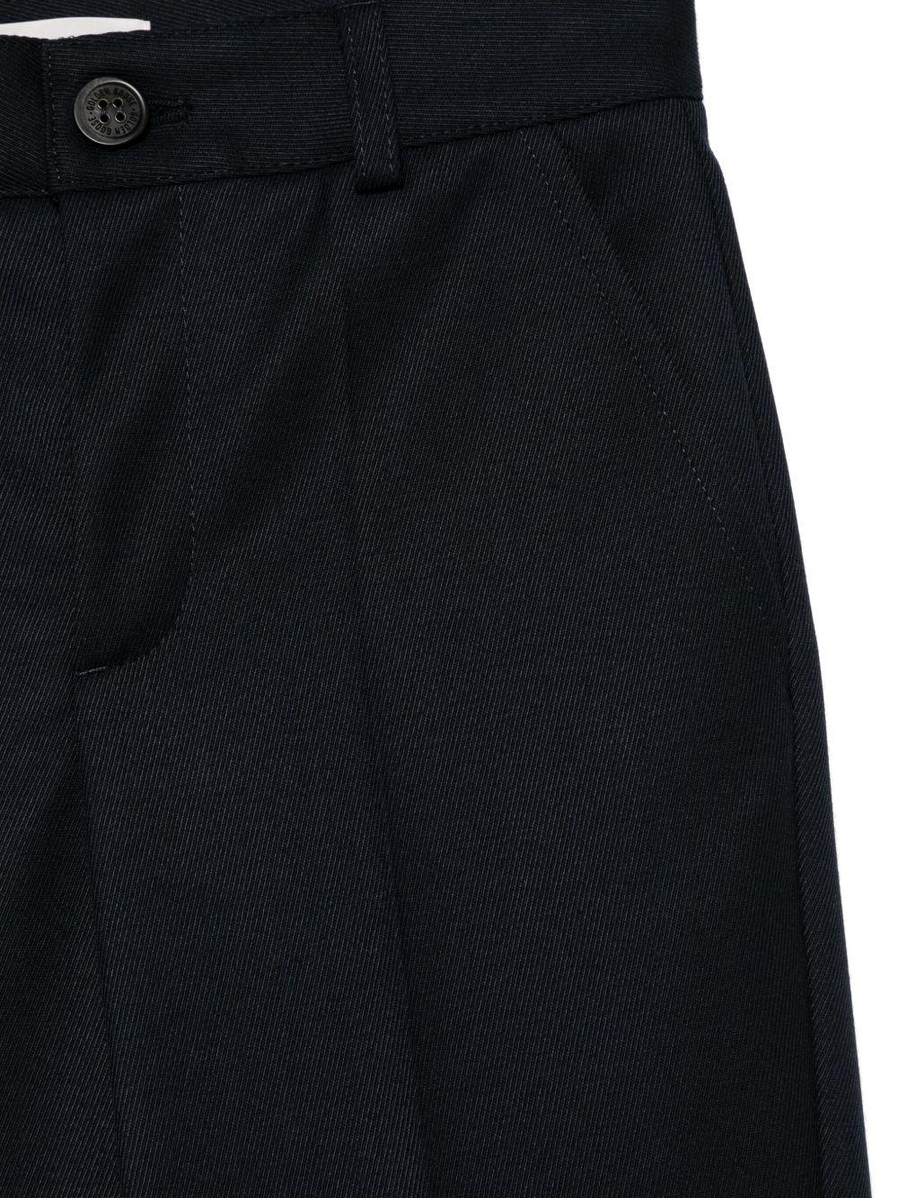 Pantaloni dritti per bambino Golden Goose Kids blu con passanti - Rubino Kids