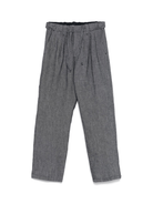 Pantaloni dritti per bambino Paolo Pecora Kids grigio con coulisse - Rubino Kids