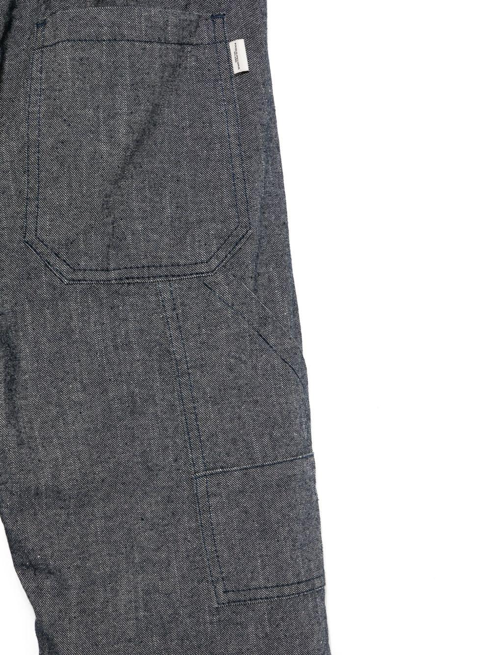 Pantaloni dritti per bambino Paolo Pecora Kids grigio con coulisse - Rubino Kids
