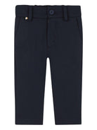 Pantaloni e giacca per neonato BOSS Kidswear blu con orlo a contrasto (2 pezzi) - Rubino Kids