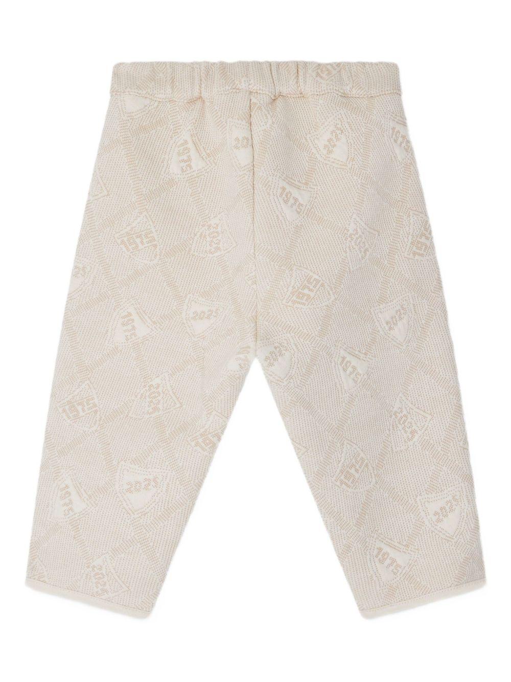 Pantaloni Elvin per neonato Bonpoint beige con vita elasticizzata - Rubino Kids